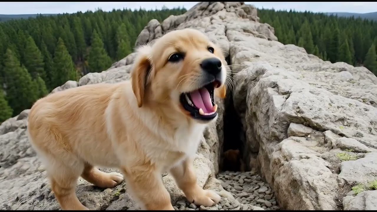 Trapped in a Rock Crevice… The Puppy Found Help Just in Time