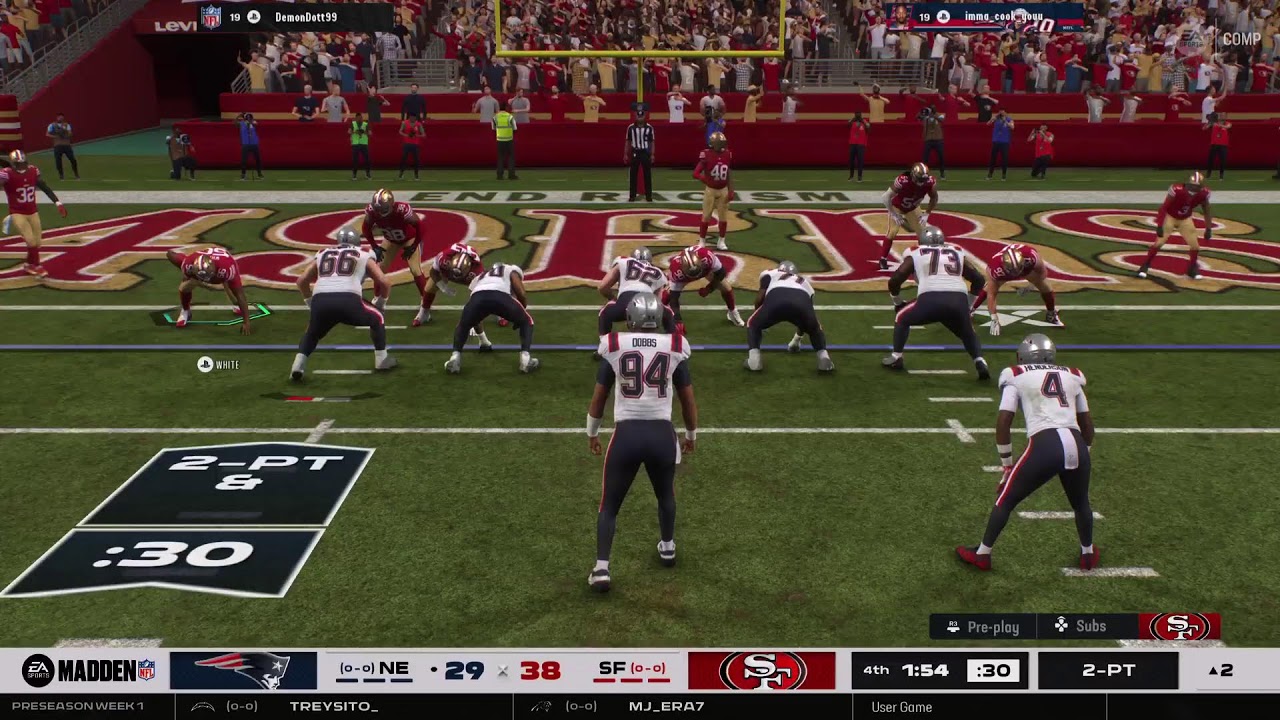 Patriots vs 49ers