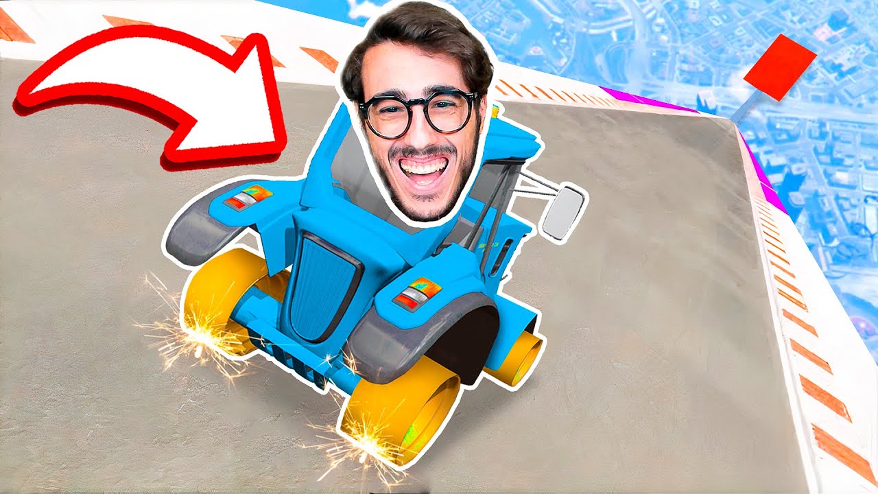 MI BUTTO DALLA MEGA RAMPA SENZA RUOTE DI GTA 5!