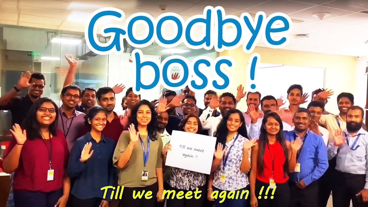 Farewell to your boss - Goodbye boss ! - creative ideas - Sri Lanka