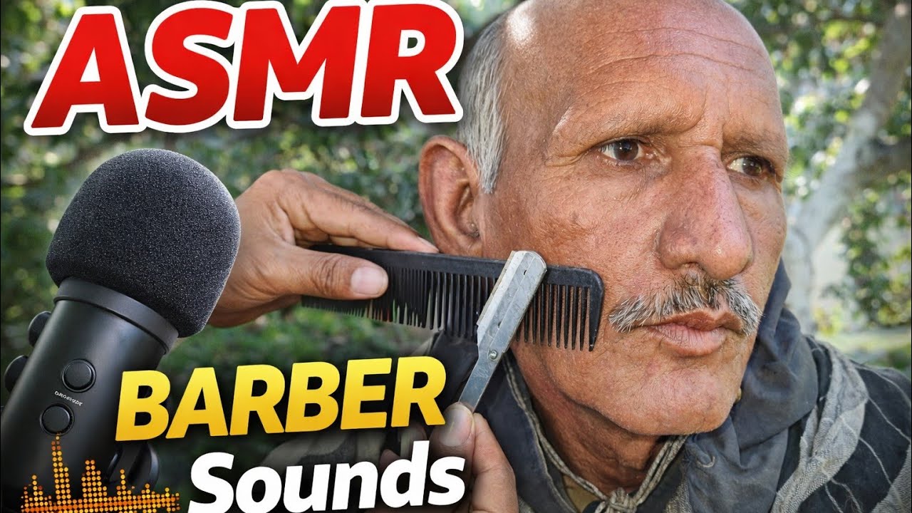 50 Years Old Man Fast Shaving | Barber ASMR Sounds 😴