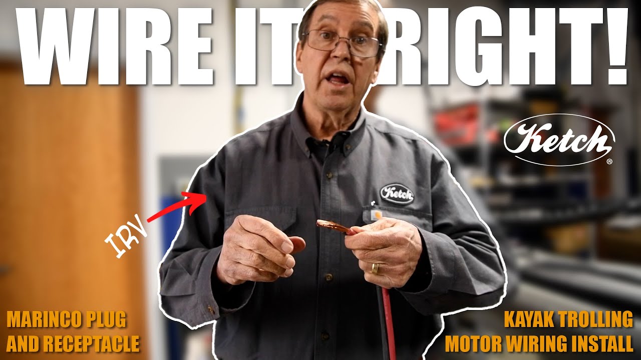 Don't fry your trolling motor wiring on your kayak - Marinco Plug Install Demo