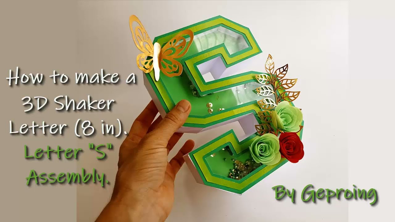 How to make a 3d Letter Shaker 