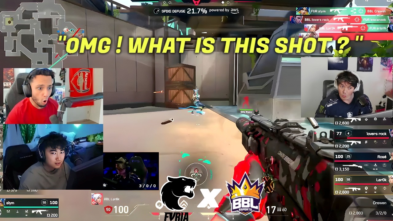 FNS, Sliggy & S0m Reacts to BBL vs FURIA Crazy Moments in VCT Masters Santiago