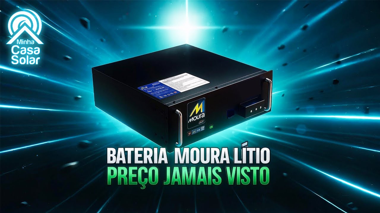 Nova Bateria de L&iacute;tio Moura 4,8kWh | Leve, Dur&aacute;vel e Pronta pro Off-Grid!
