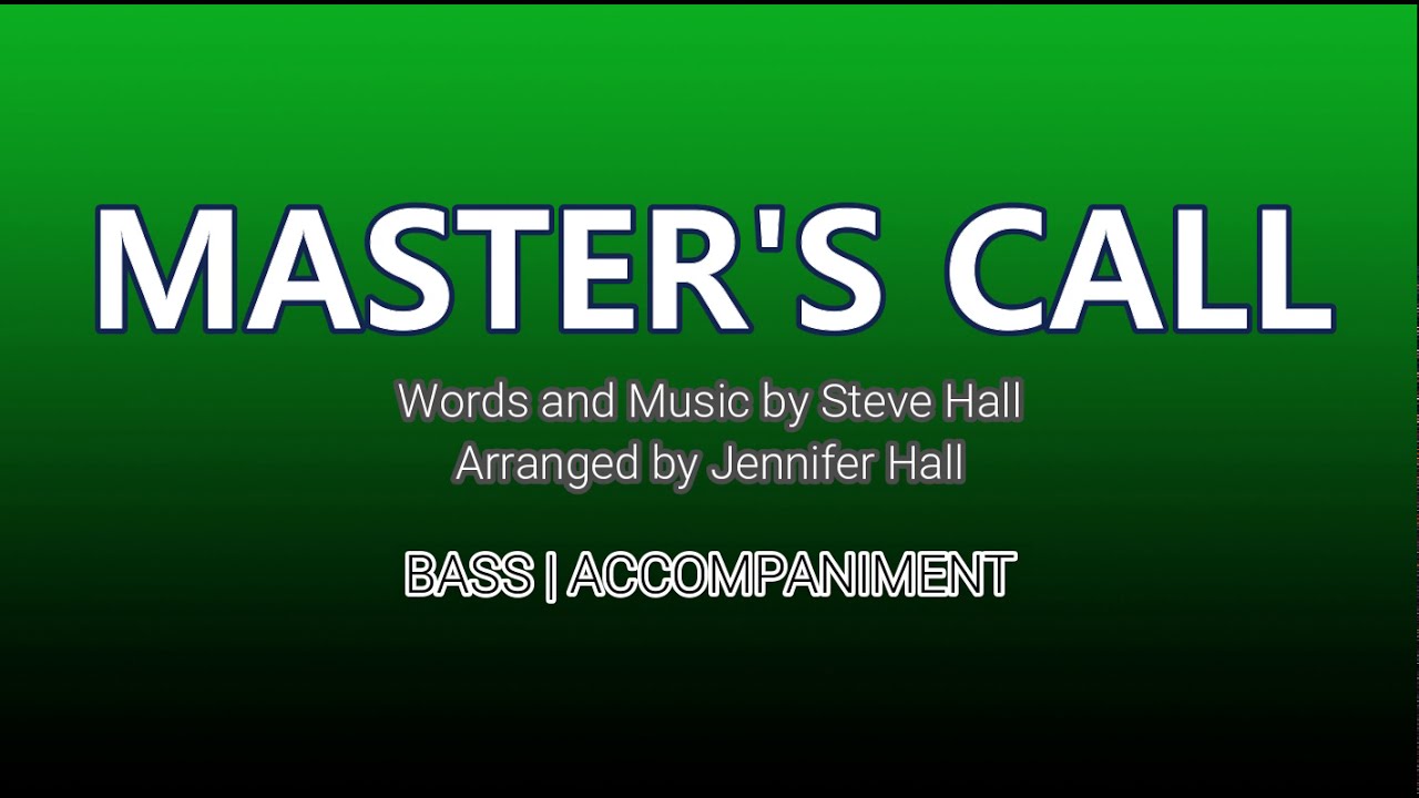Master's Call | Bass | Piano