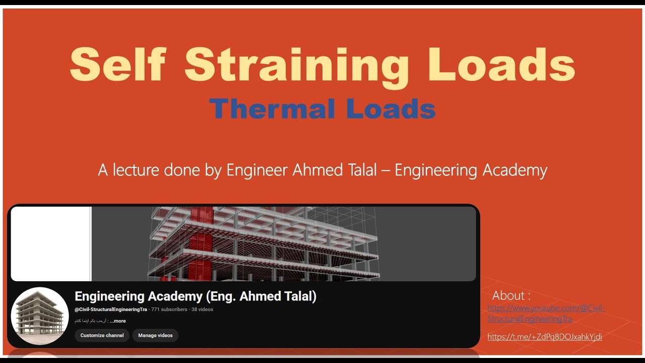 A study on the Self Straining Loads in the Concrete Structures