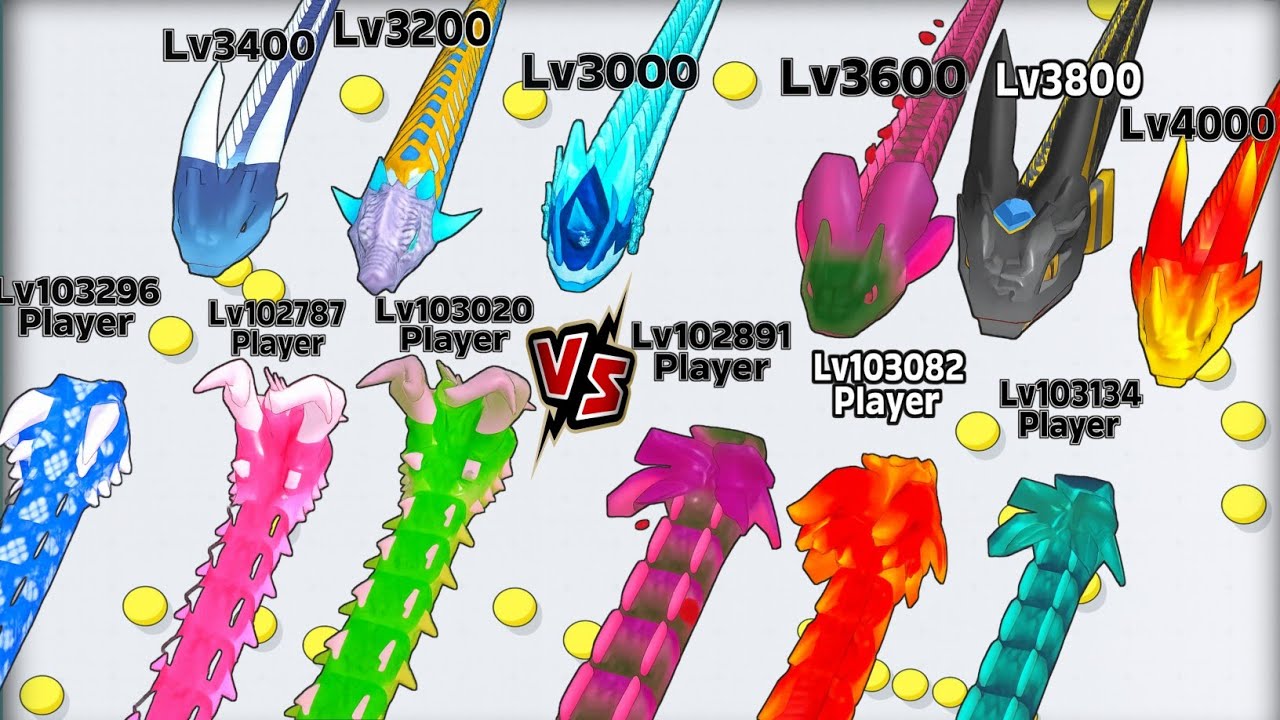 Snake Clash! .io &ndash; MAX LEVEL! Common vs Rare Skins Compared | Epic Snake Clash.io Gameplay!! #76