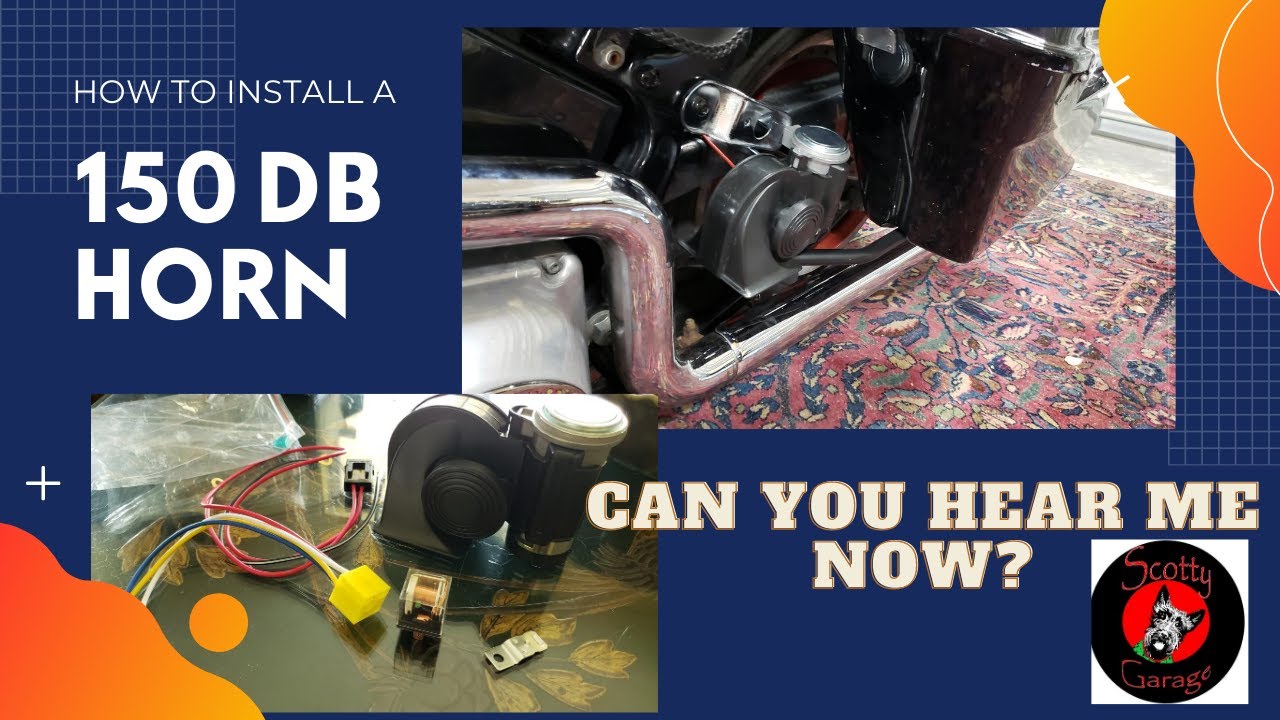 Harley Davidson Motorcycle Air Horn Install