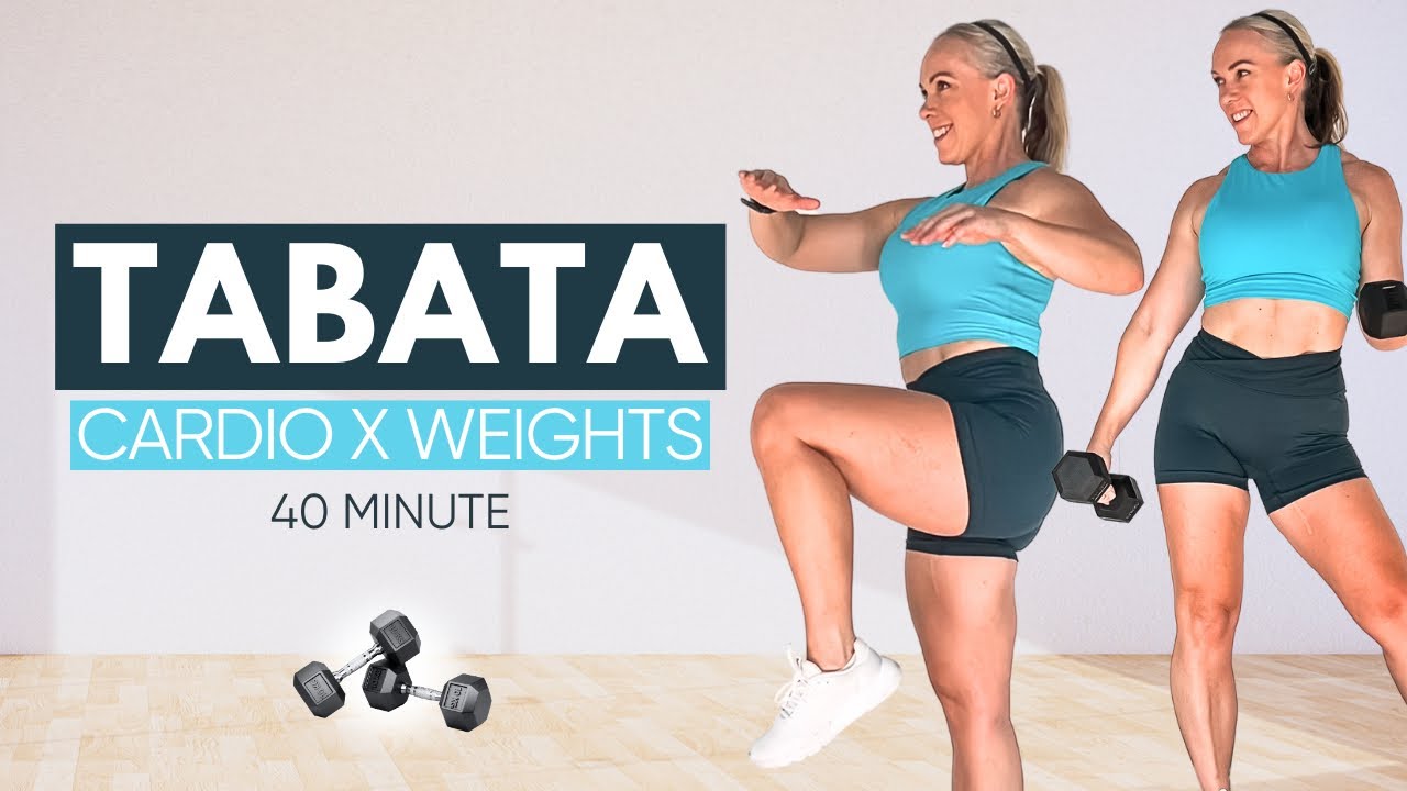 40 MIN Dumbbell Tabata Workout | Compound Strength & Cardio Exercises