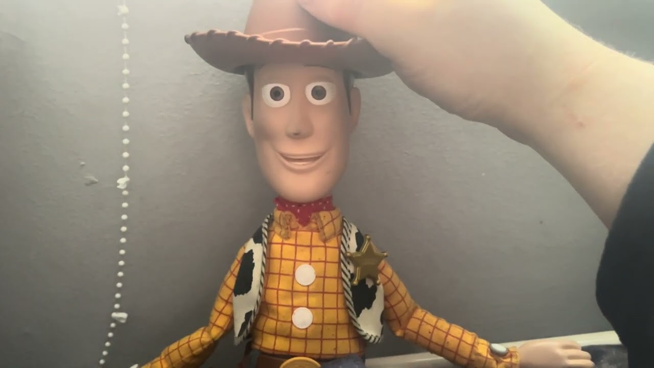 Toy Story 3 Playtime Sheriff Woody Talking Action Figure Interactive hat 2010-2019 All Phrases