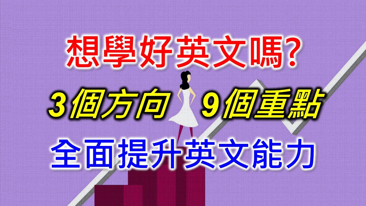學習基礎英文的重要觀念，從心態，方法，步驟，3個方向了解基礎英文的學習重點，9個簡單具體的觀念及方法，全面提升基礎英文能力