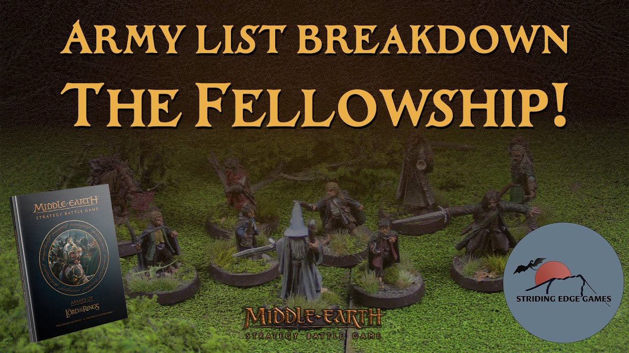 Army list breakdown - The Fellowship, and Ringbearer campaign update! MESBG deep dive