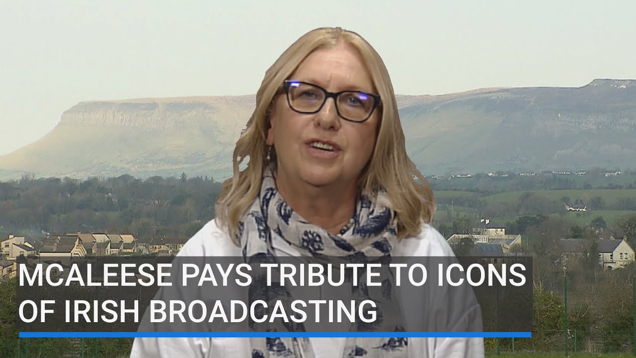 Former President Mary McAlesse pays tribute Tommie Gorman and Mícheál Ó Muircheartaigh