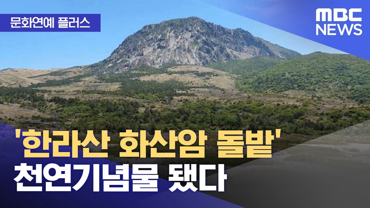 [문화연예 플러스] '한라산 화산암 돌밭' 천연기념물 됐다 (2025.07.16/뉴스투데이/MBC)