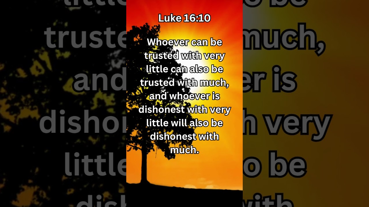 Journey of faith and spiritual growth | Luke 16:10 #dailybread #dailyverse #dailybibleverse