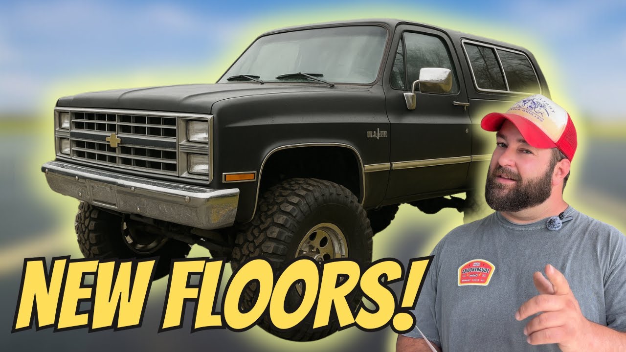Transforming the Square Body Chevy - DIY Rust Repair on Floor Pans!