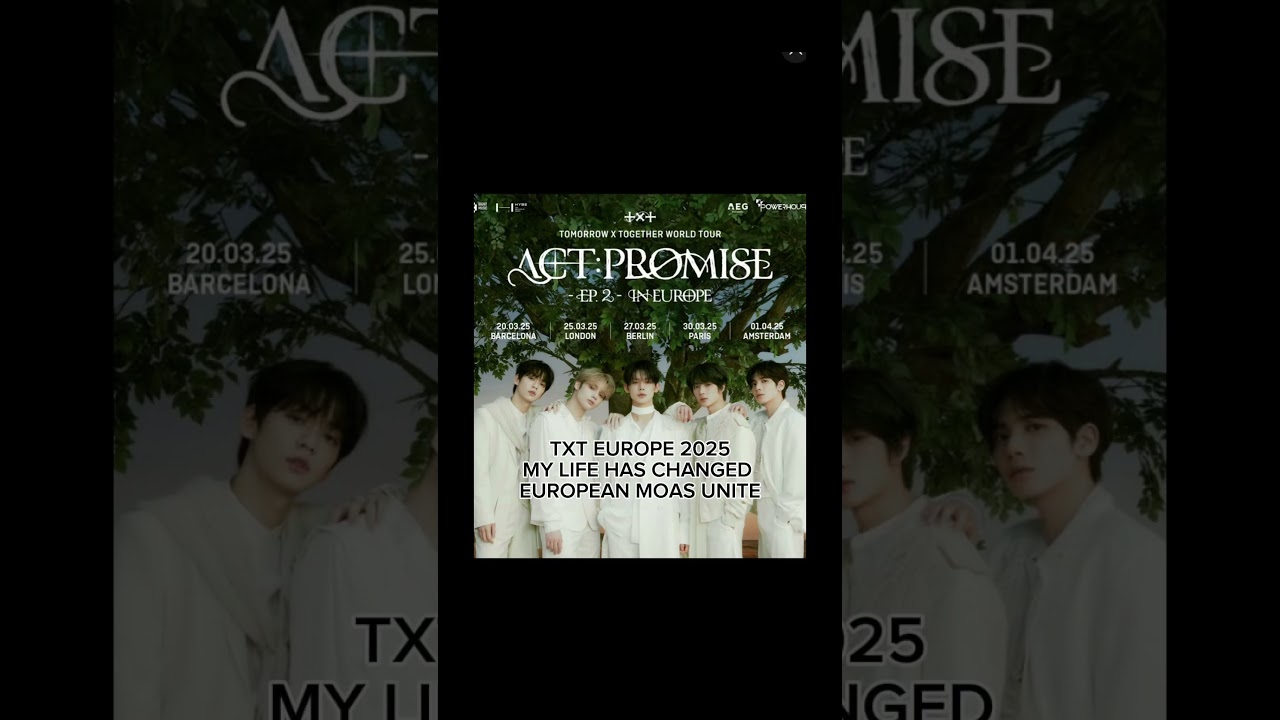 IT&rsquo;S A CHRISTMAS MIRACLE 😍 TXT EUROPE TOUR 😍#txt #kpop #europe