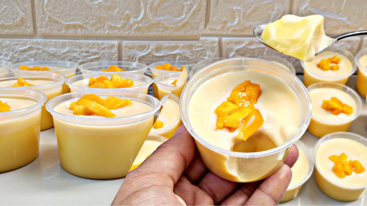 May MANGGA ka ba? SUBUKAN MO NA ITO TYAK DOBLE ANG KITA MO [ MANGO JELLY WITH VANILLA SAUCE]