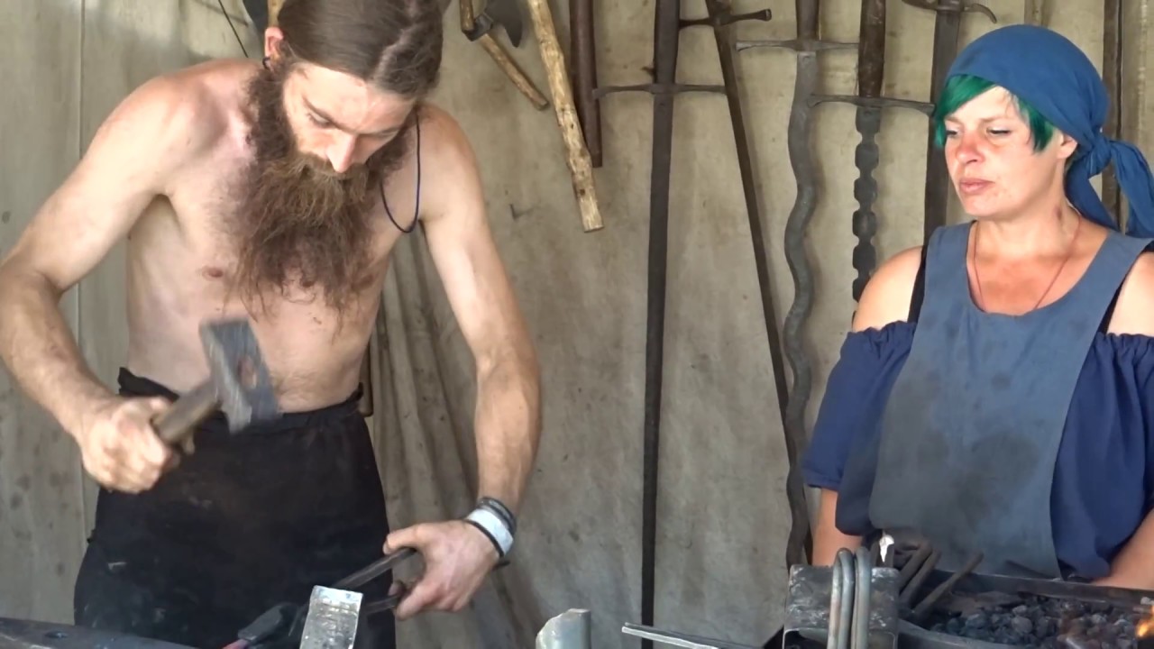 Blacksmith - medieval market Germany/ Schmied - Mittelaltermarkt, Ellwangen