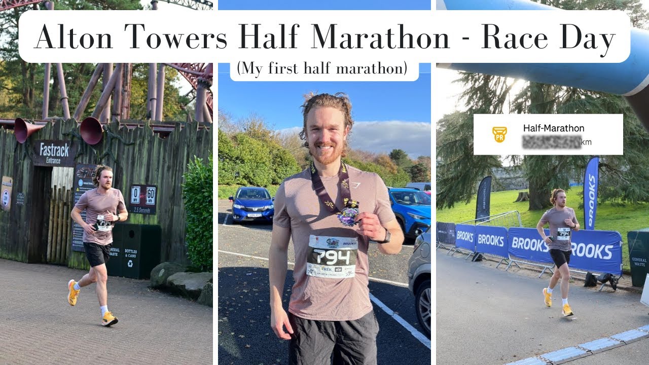 I ran the Alton Towers Half Marathon | My First Half Marathon