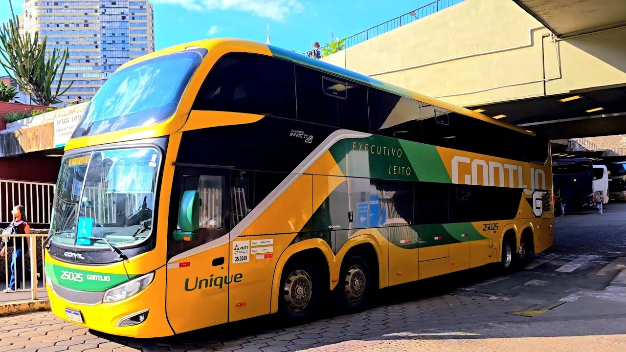 OS NOVOS e LUXUOSOS ÔNIBUS DA GONTIJO. 