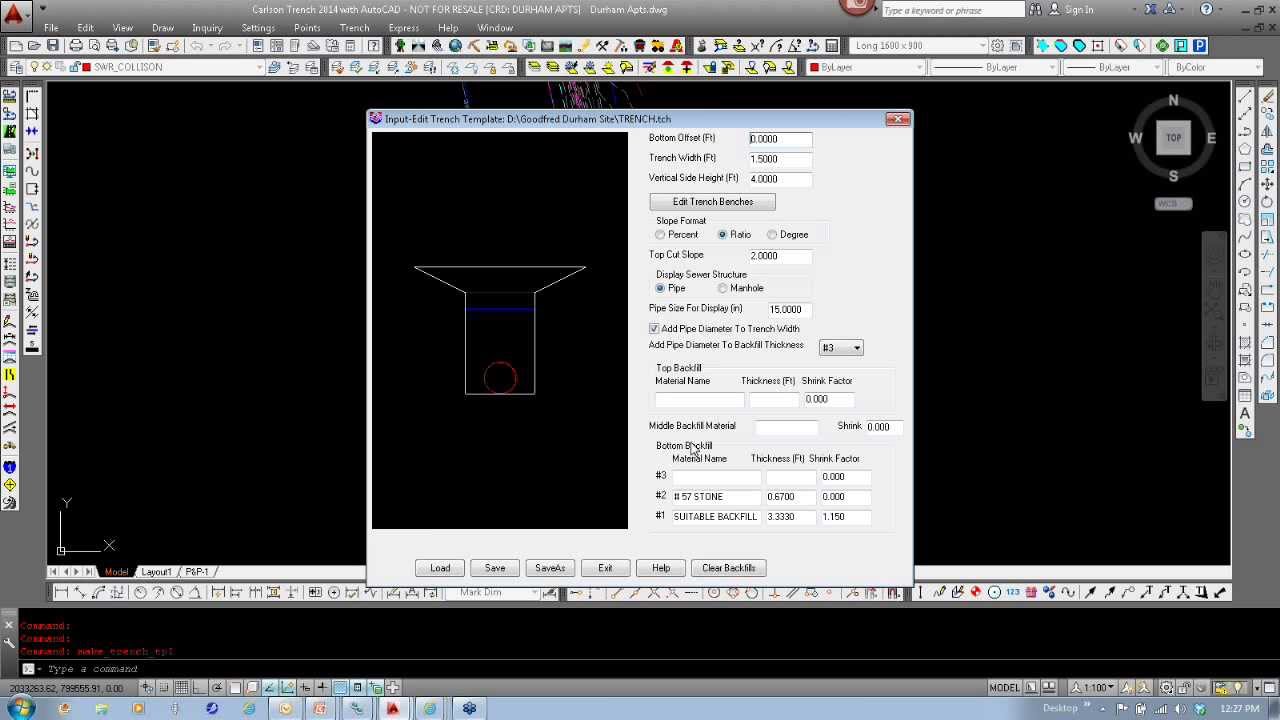 New Features in Hydrology, working with Trench