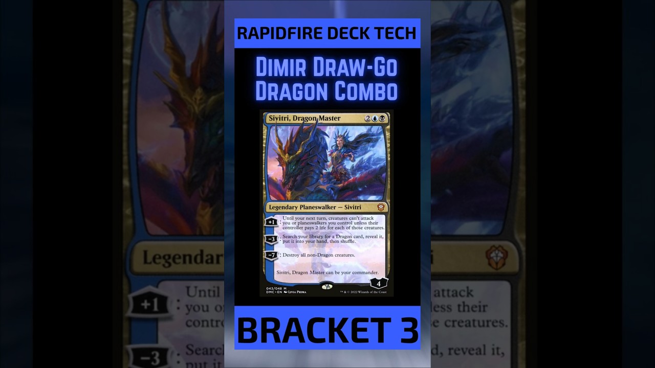 RAPIDFIRE DECK TECH for Dimir Sivitri Draw-Go Dragon Combo in Bracket 3 #edh #mtg #commander