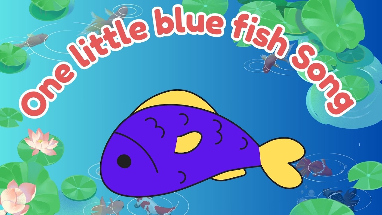 ONE LITTLE BLUE FISH | Counting Song for Kids 🌊🐠 (underwater adventure)