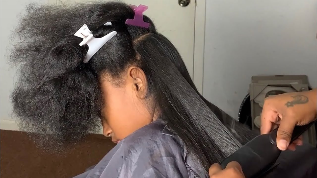 SILK PRESS ON KIDS NATURAL HAIR