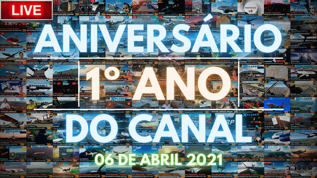 🔴 LIVE ESPECIAL - Anivers&aacute;rio de 1 ano do canal FLXBrasil