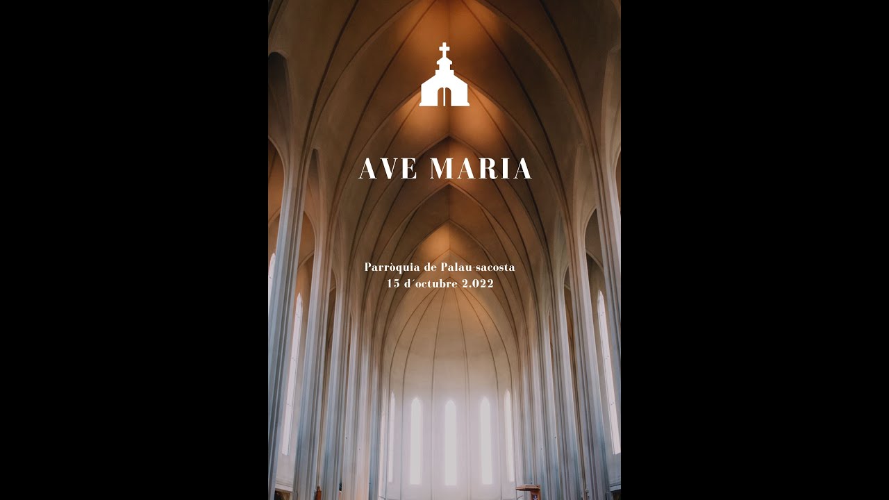 V&iacute;deo de l'Ave Maria interpretat pels nens de catequesi del curs 2022-2023