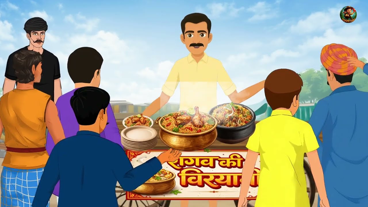 लालची राघव और बिरयानी का सबक | Lalchi Raghav aur Biryani ka Sabak | hindi stories | moral stories 