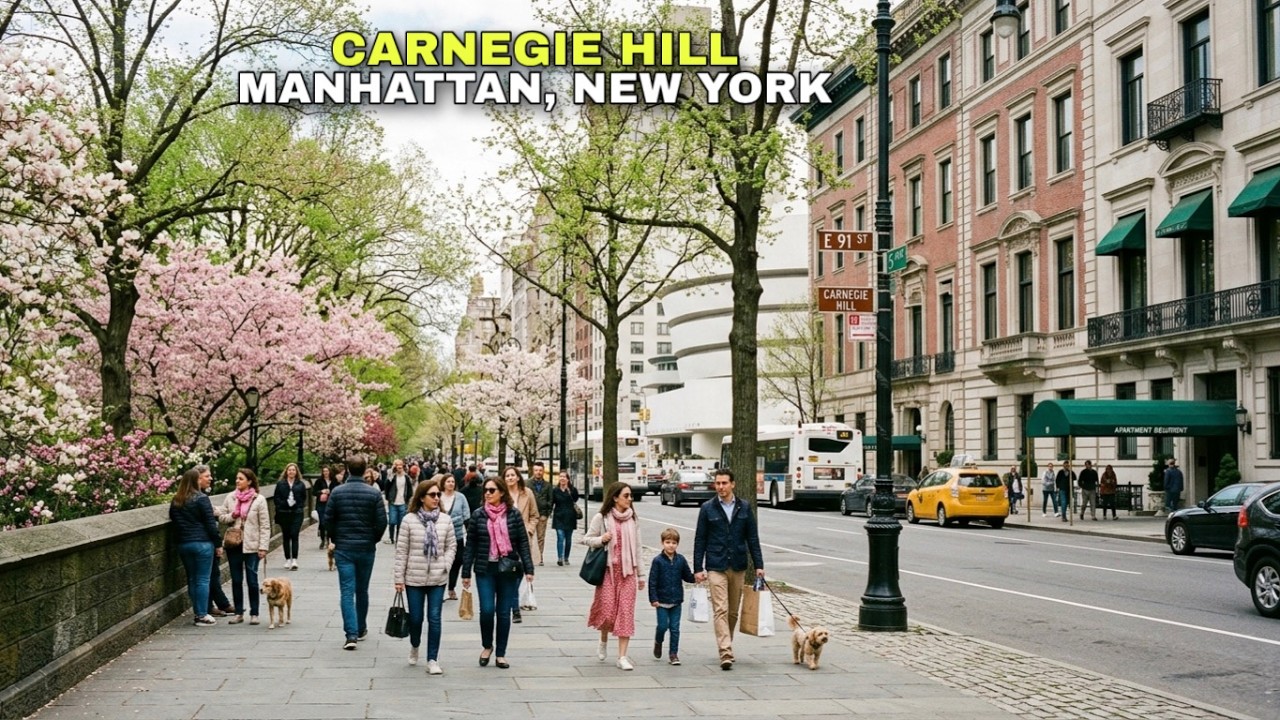 Walking CARNEGIE HILL Neighborhood in Manhattan