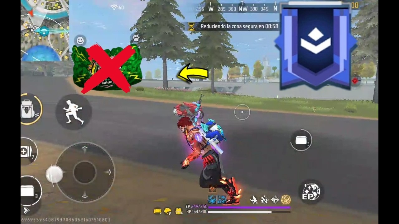 FREE FIRE pero NO puedo CUBRIRME con NADA