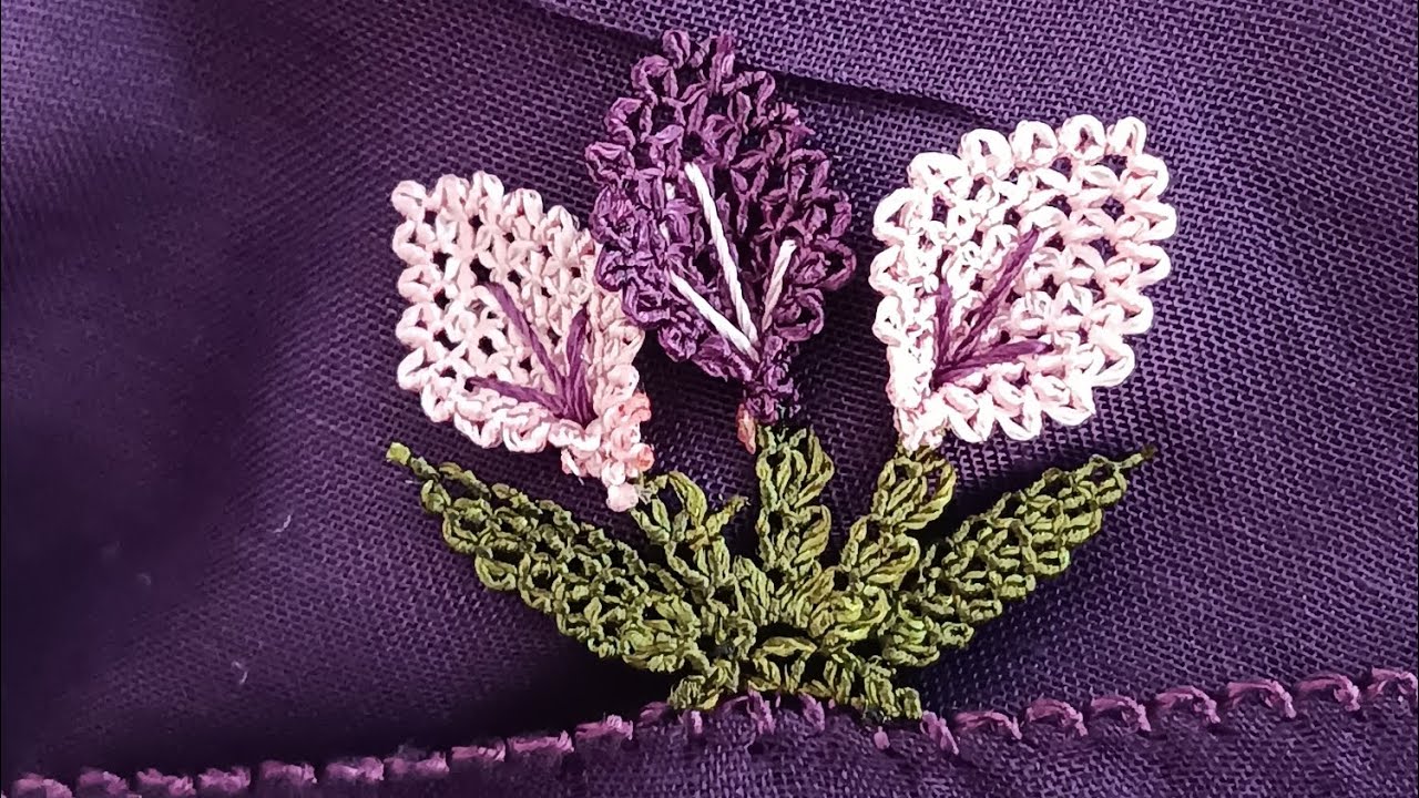 44.model🪡 İĞNE OYASI YENİ MODEL YAPANCI GALA ÇİÇEĞİ GELDİ #iğneoyası #handmade 