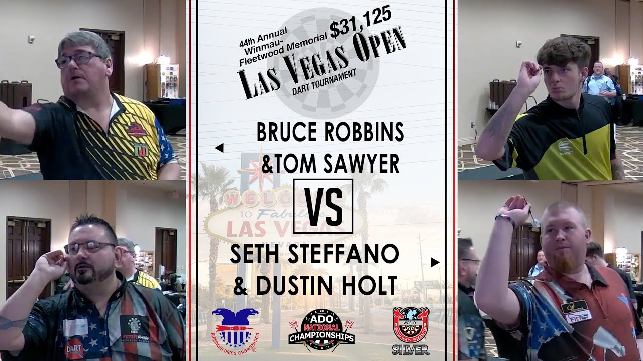Bruce Robbins & Tom Sawyer vs Seth Steffano & Dustin Holt | Open Doubles Cricket | ﻿Las Vegas Open