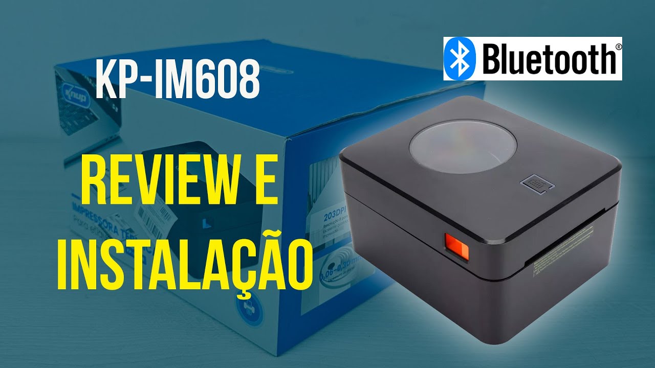 Review e modo de instalar a impressora Knup KP-IM608