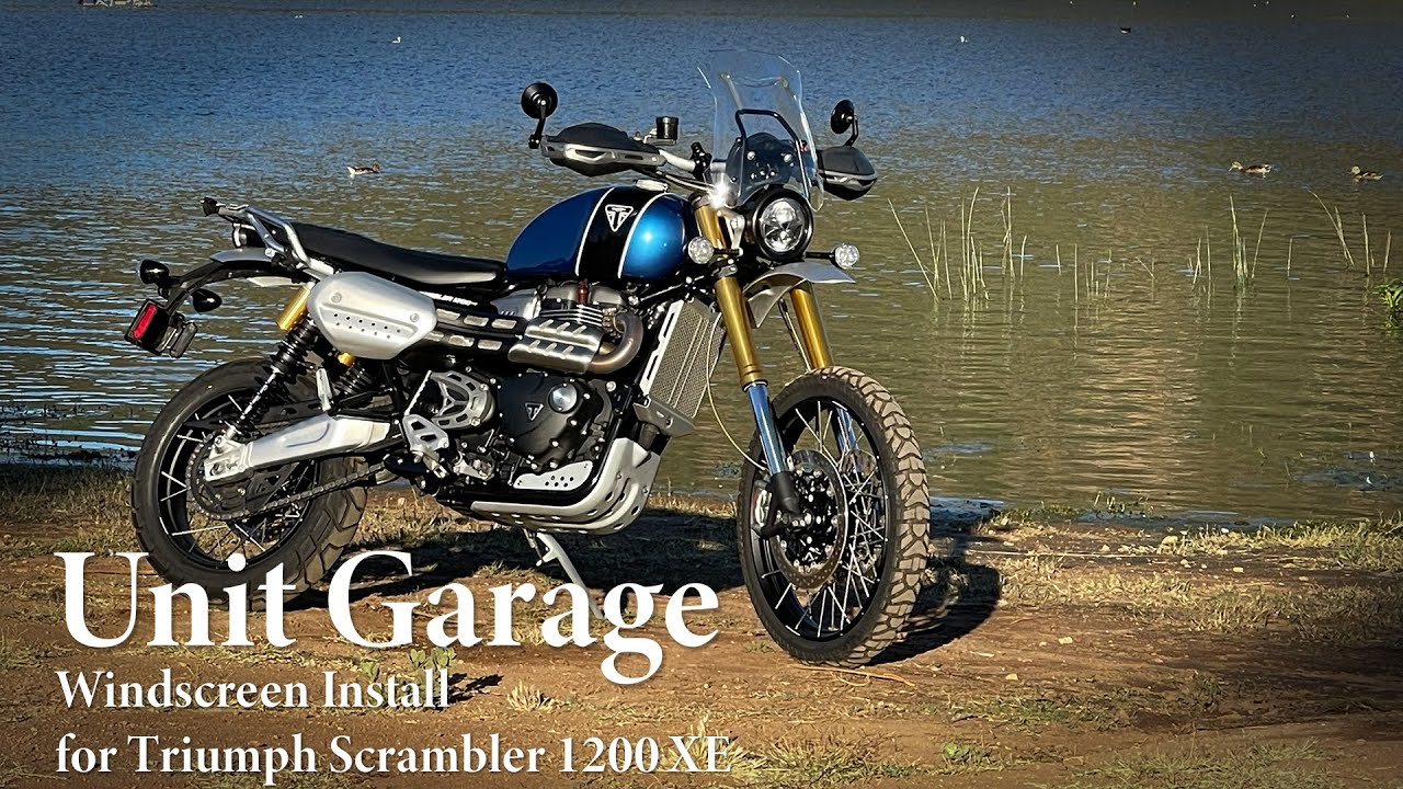 Unit Garage Windscreen Install for Triumph Scrambler 1200 XE