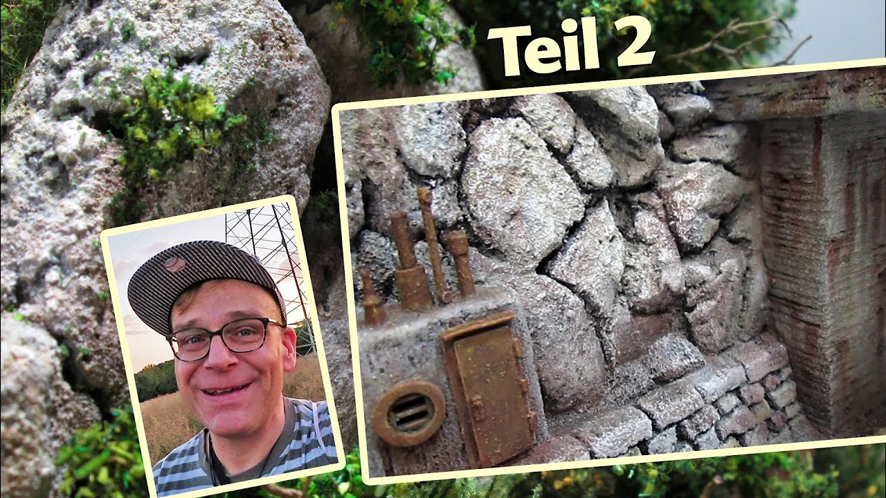 TUTORIAL Leicht-Modellbau: Farbgestaltung Felsen + Natursteine #kunstmichiworld 083 #DickeKlippen 2
