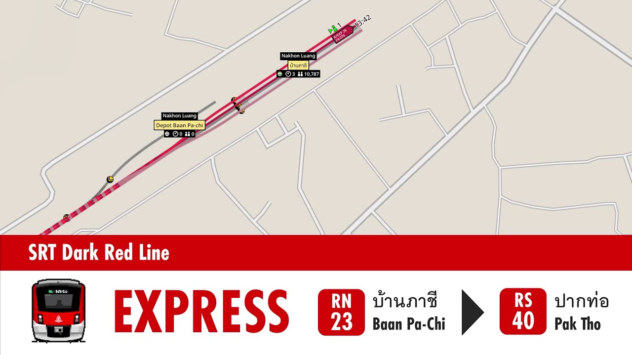 NIMBY Rails: SRT Dark Red Line (Baan Pa Chi - Pak Tho)