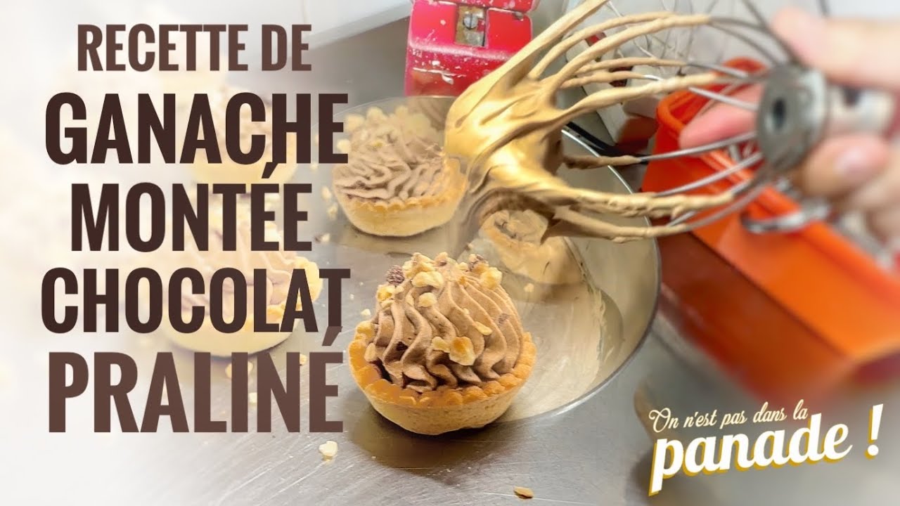 Recette GANACHE MONTÉE chocolat lait et praliné (aka chantilly chocolat)
