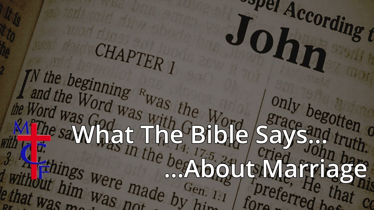 42. What the Bible Says About Marriage. [Audio Only]
