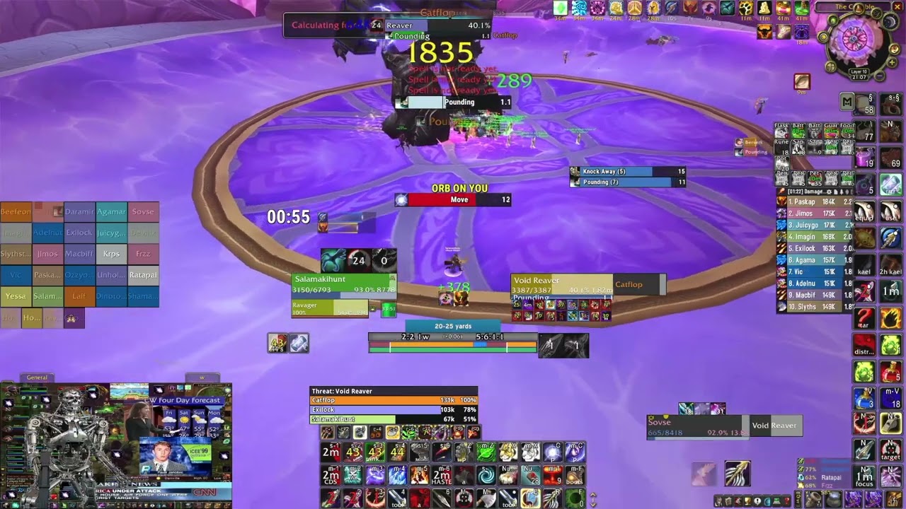 Void reaver - avoiding orbs example