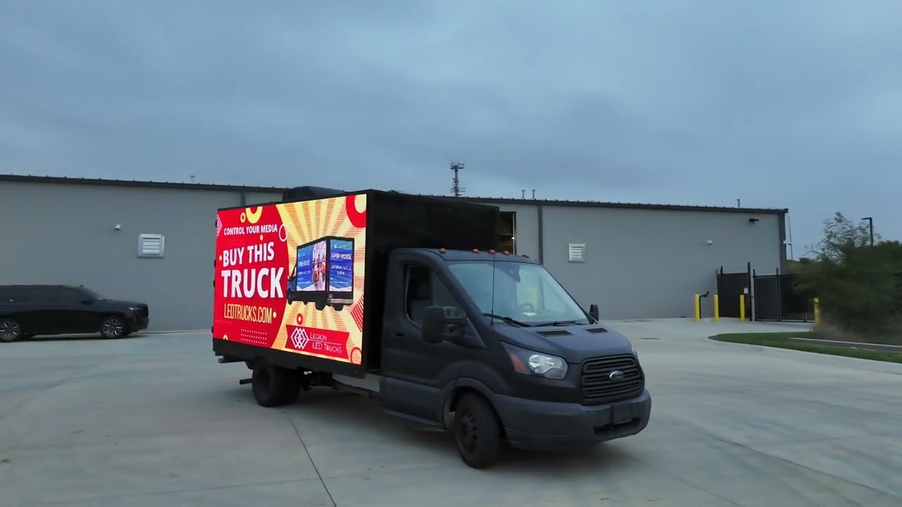 Mobile Digital Billboard Truck for Sale &ndash; 2018 Ford Transit LED Truck (360&deg; Tour)