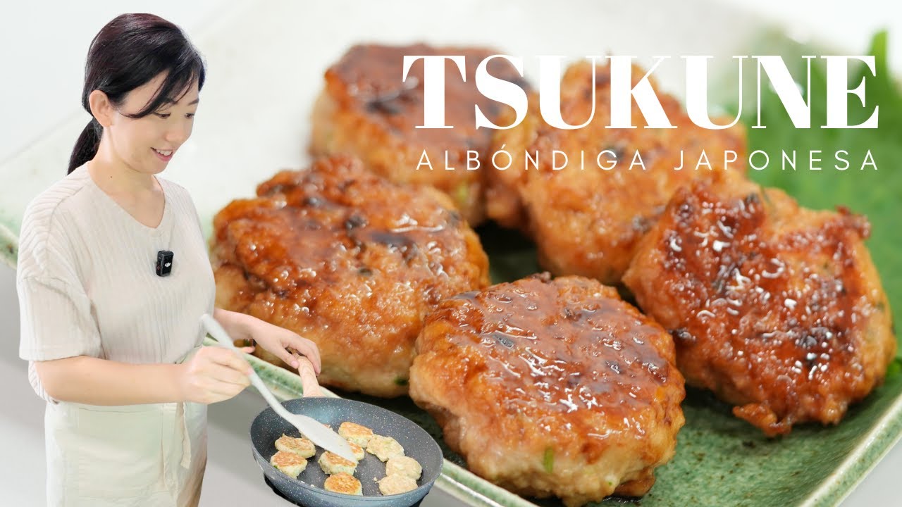 Fácil manera de hacer delicioso Tsukune en casa. Albóndigas de pollo japonesas.