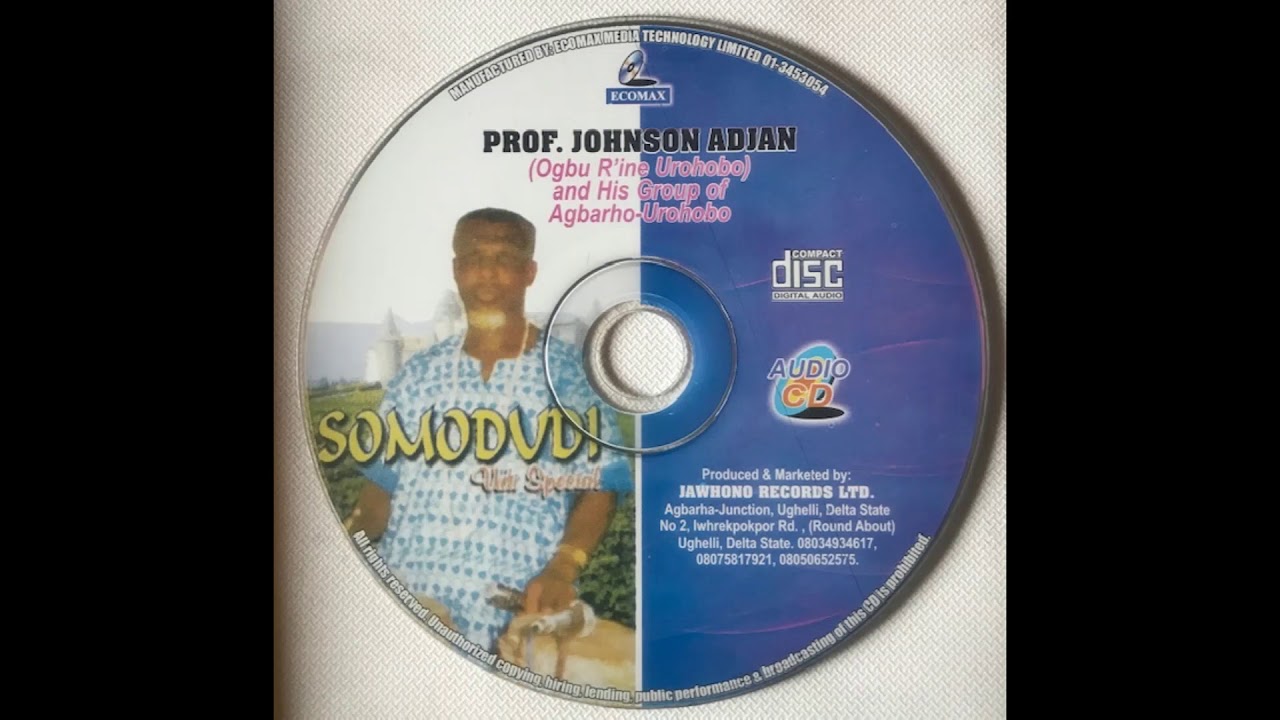 Prof Johnson Adjan Somodudi