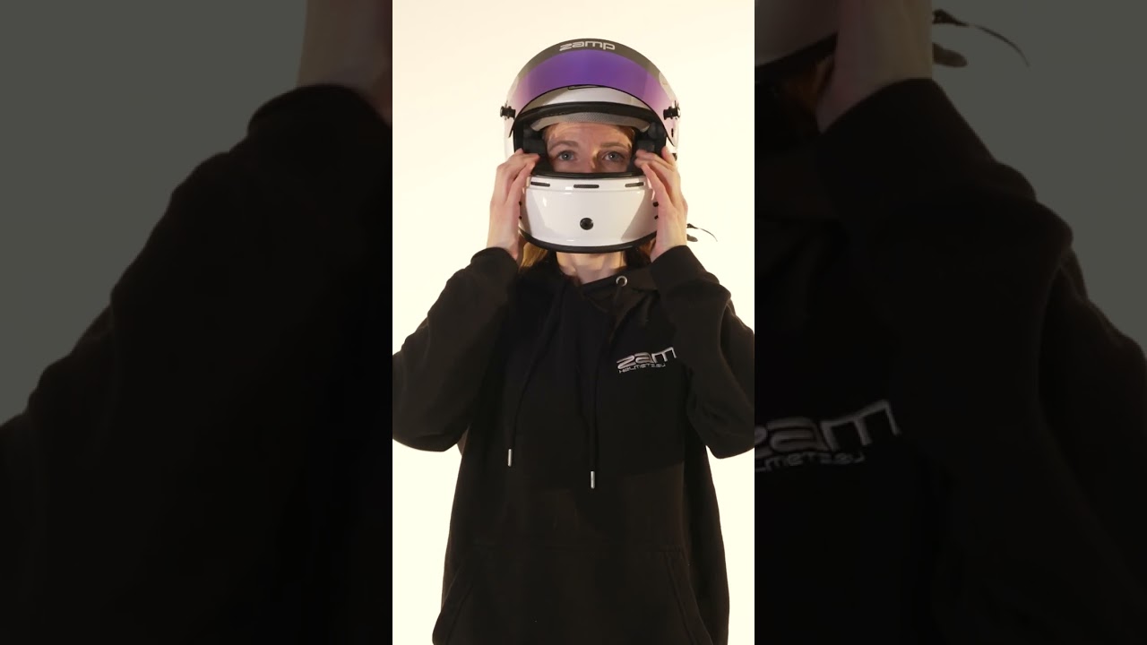 ZAMP RZ 42 YOUTH WHITE - SNELL CMR APPROVED HELMET