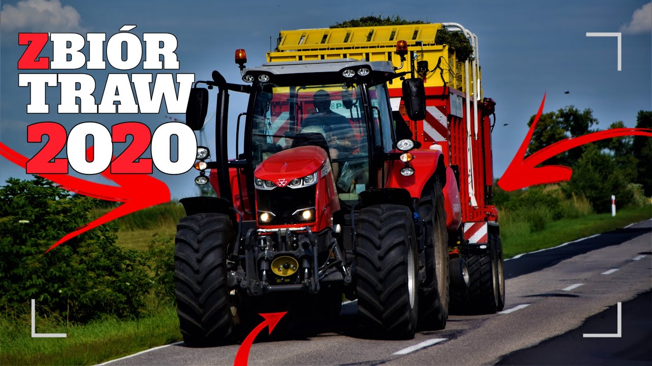 Zbiór traw 2020/ drugi pokos/ Massey Ferguson & Pöttinger/ Fendt