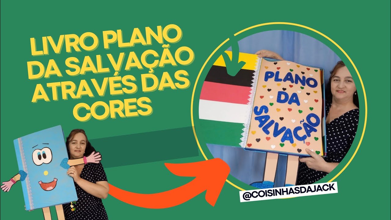 LIVRO PLANO DA SALVAÇÃO ATRAVÉS DAS CORES 💛🖤❤️🤍💚
